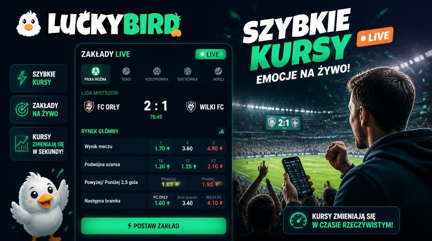emocje podczas live zakładów, kursy w ruchu