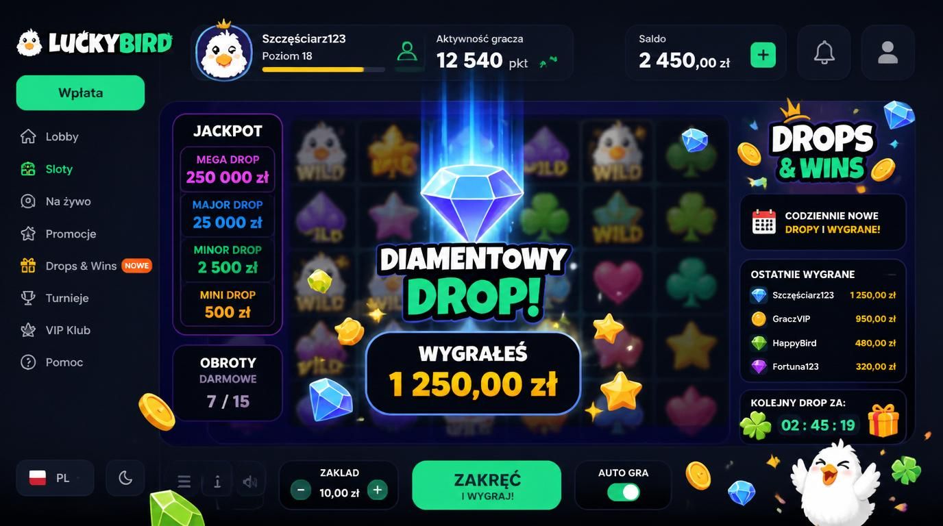 Obraz losowego dropu nagrody dla aktywnego gracza